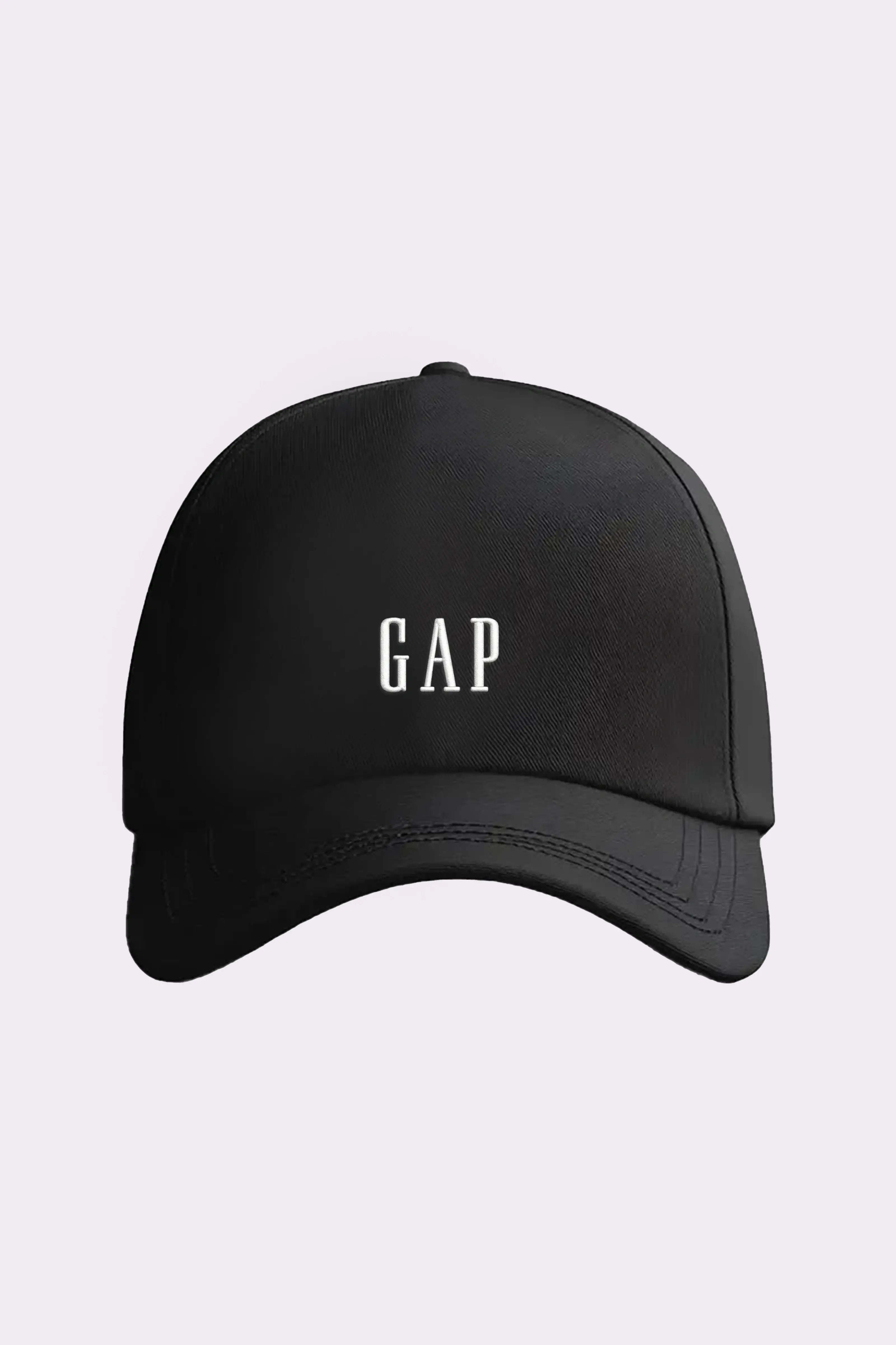 Black Embroidered Baseball Cap