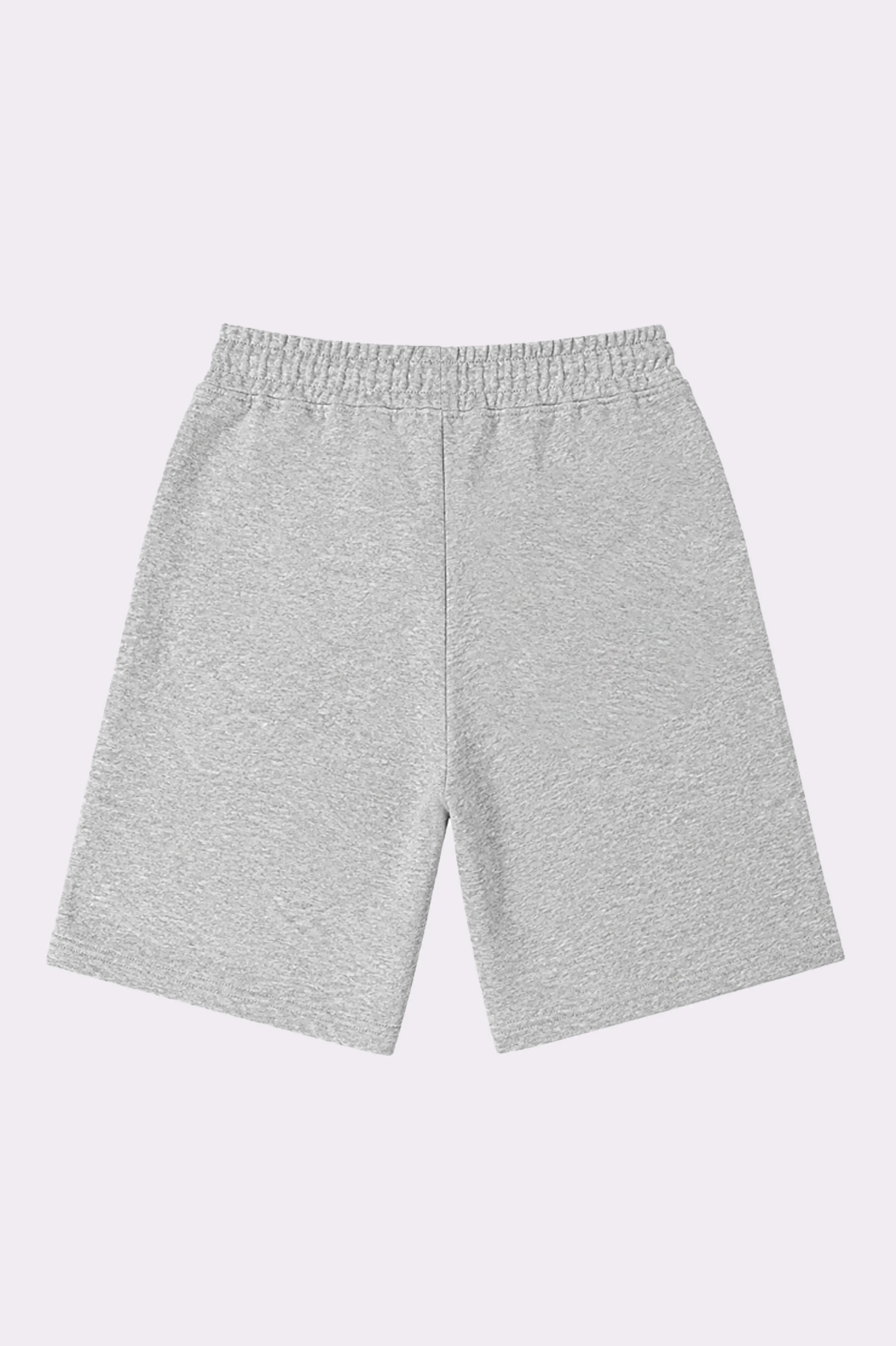 Grey Cotton Drawstring Shorts