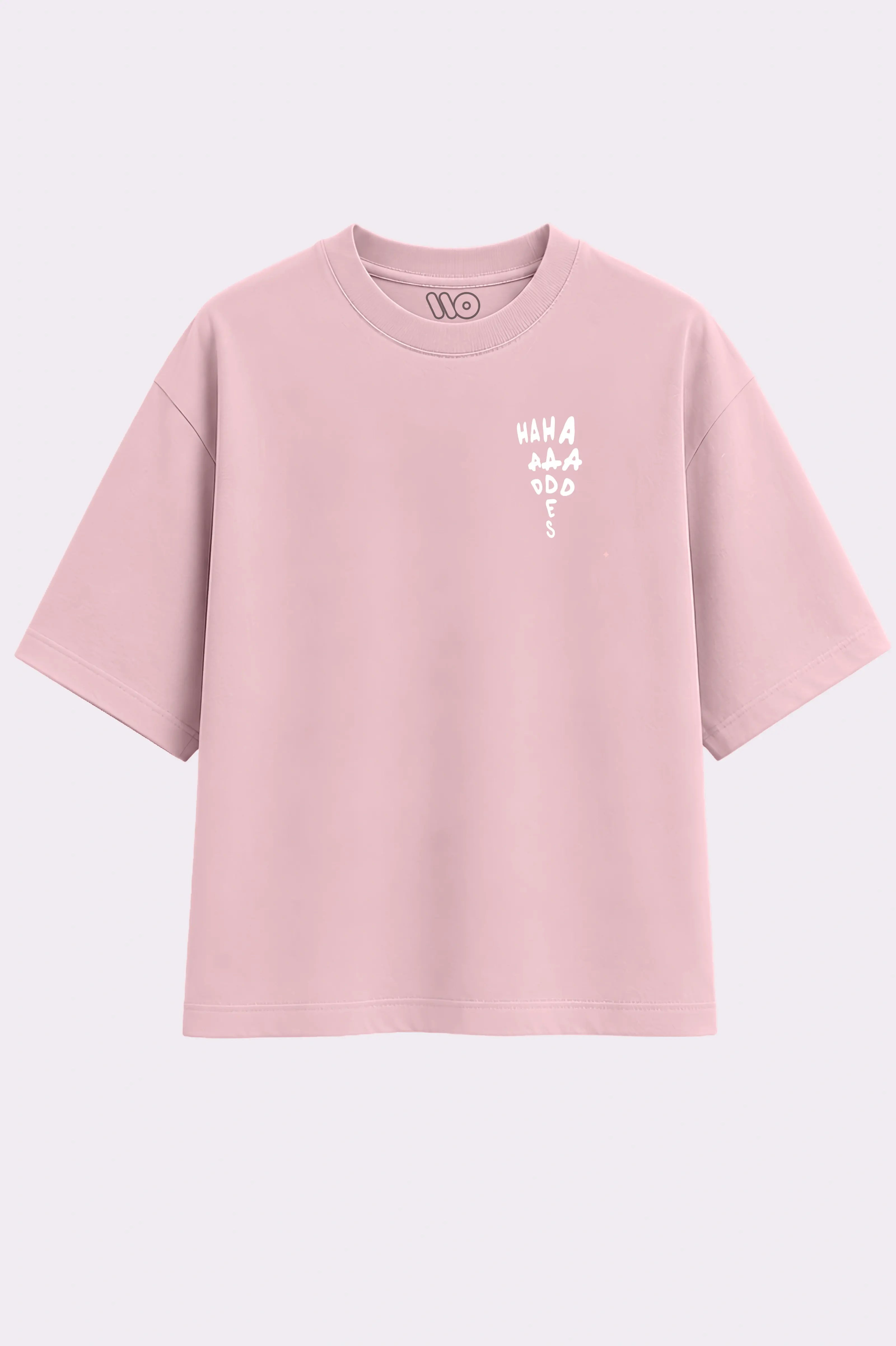 Pink Hades Play Printed Oversized T-Shirt