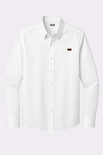 White Web Stripe Embroidered Shirt - Hoodies 20