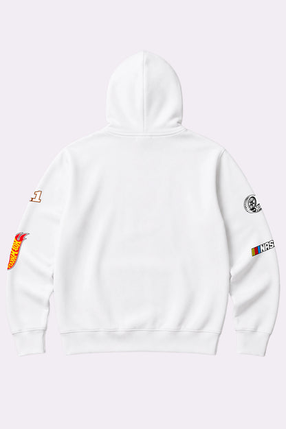 Hot Wheels Racing Kids White Hoodie