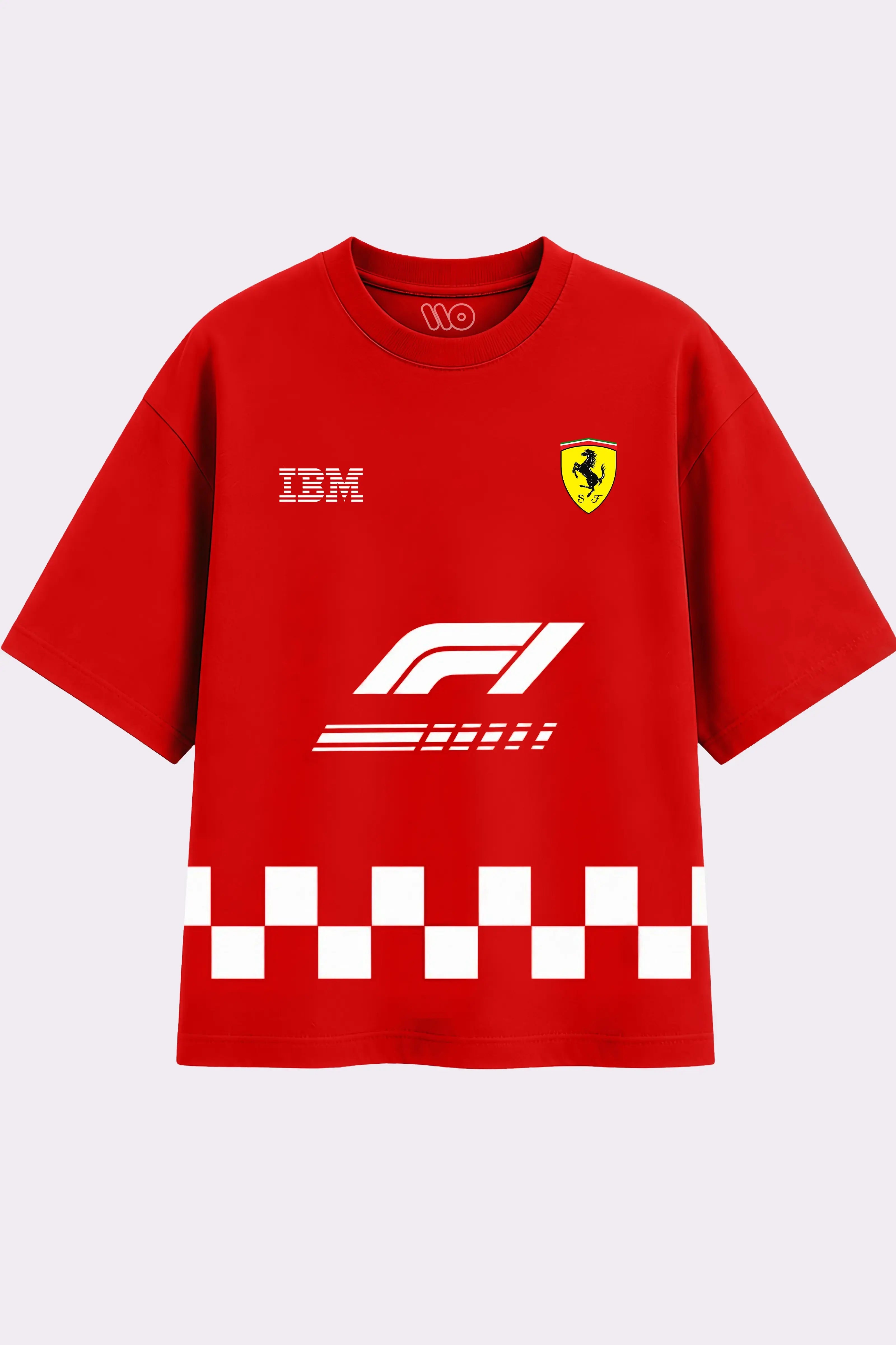 Ferrari F1 Red Oversized T-Shirt