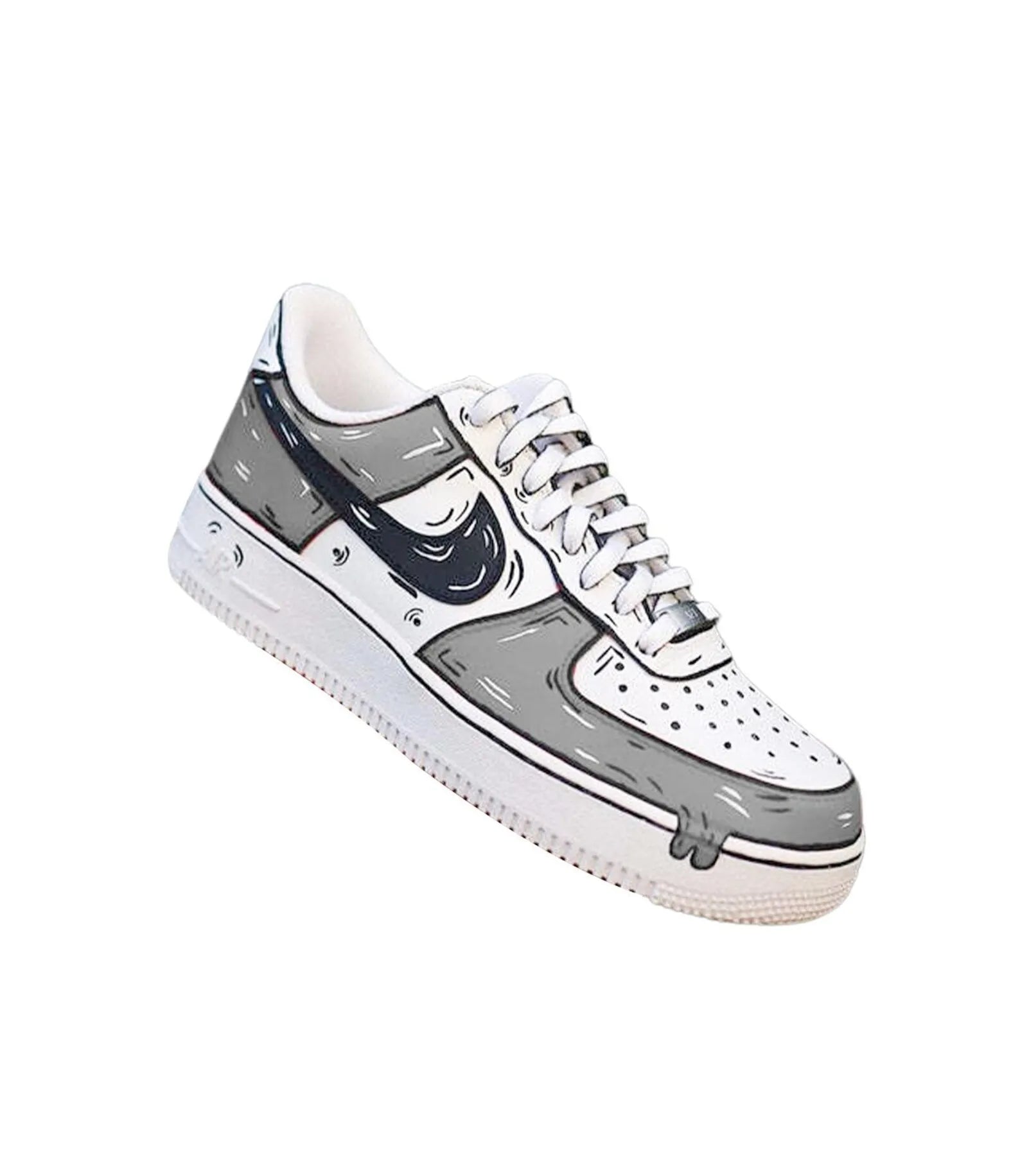 Custom AF1 Cartoon Drip Sneakers