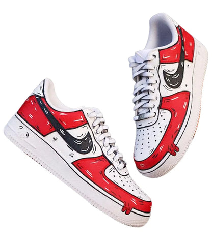 Custom AF1 Cartoon Drip Sneakers