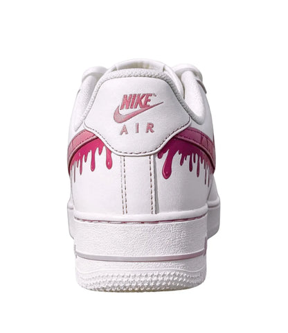 Hand Painted Pink Drip Sneakers