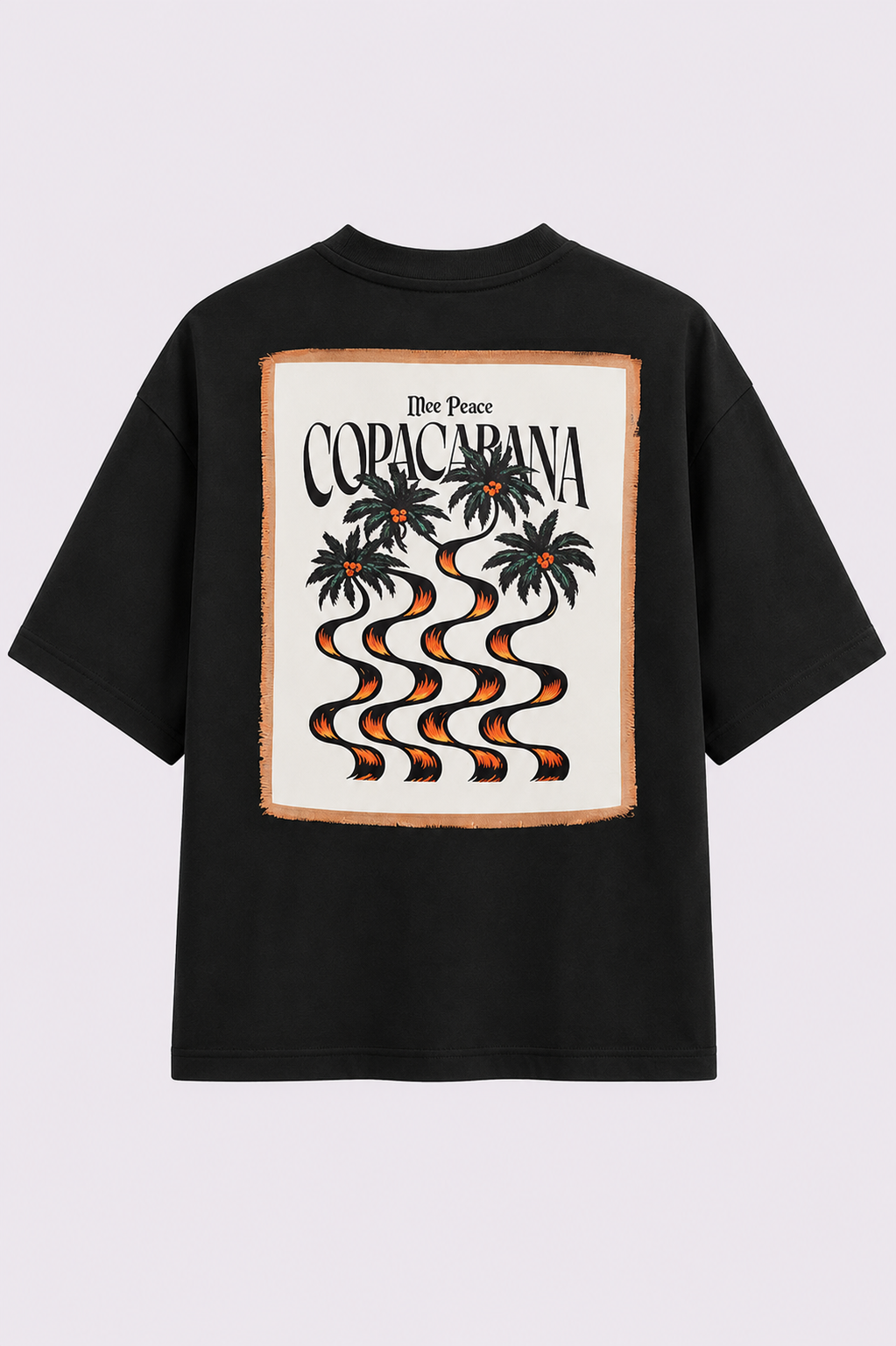 Copacabana Black Oversized T-Shirt