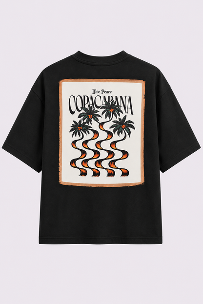 Copacabana Black Oversized T-Shirt