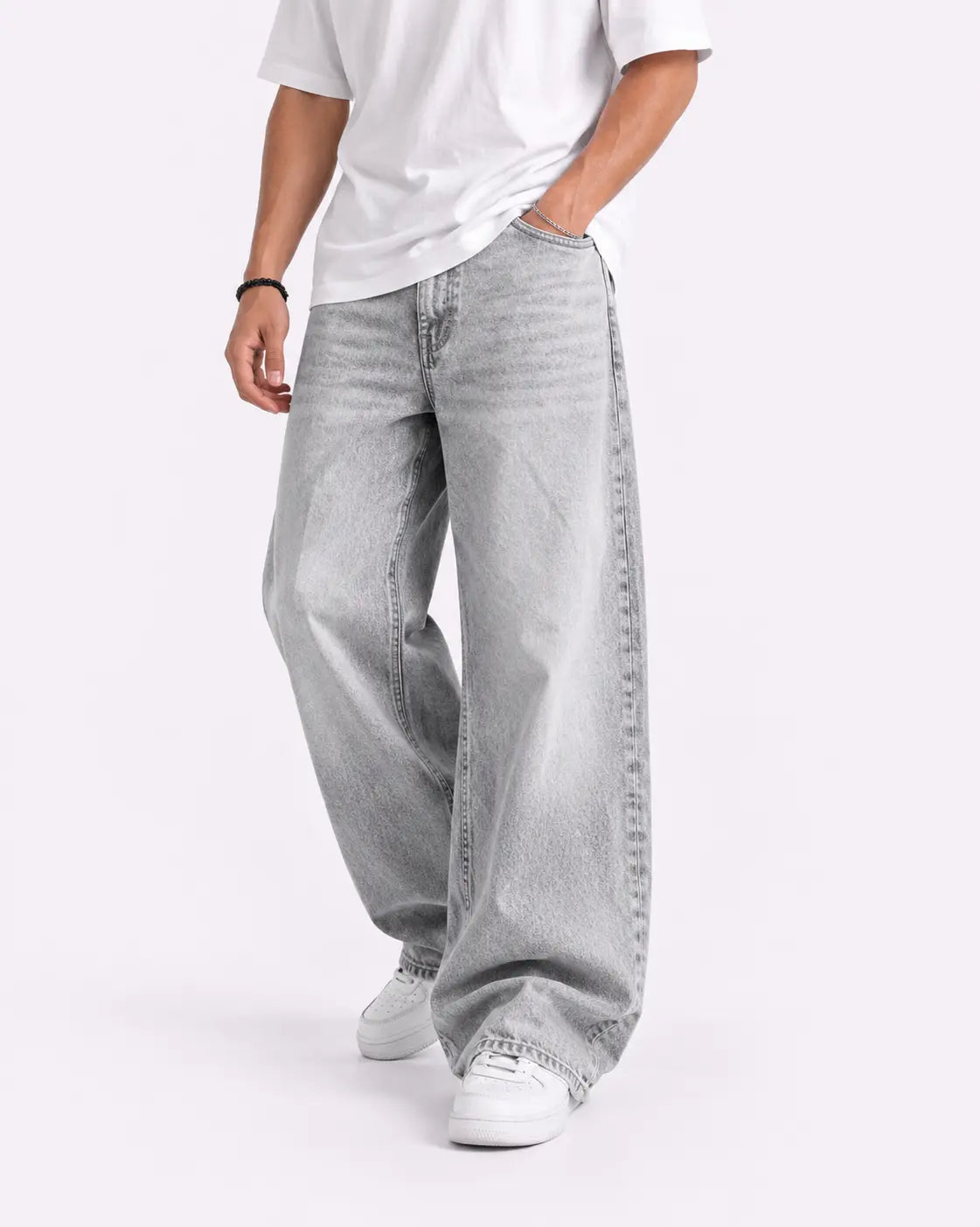 Men's Basic Baggy Denim Pants