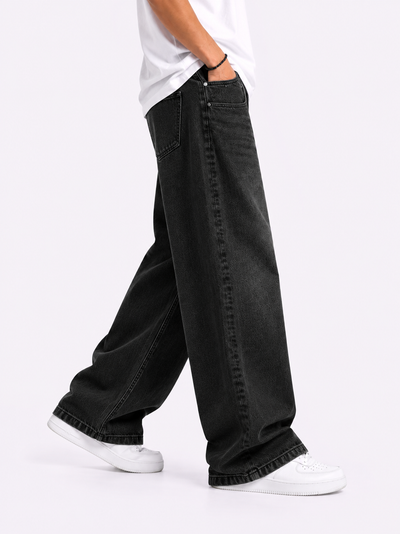 Premium Baggy Fit Black Jeans
