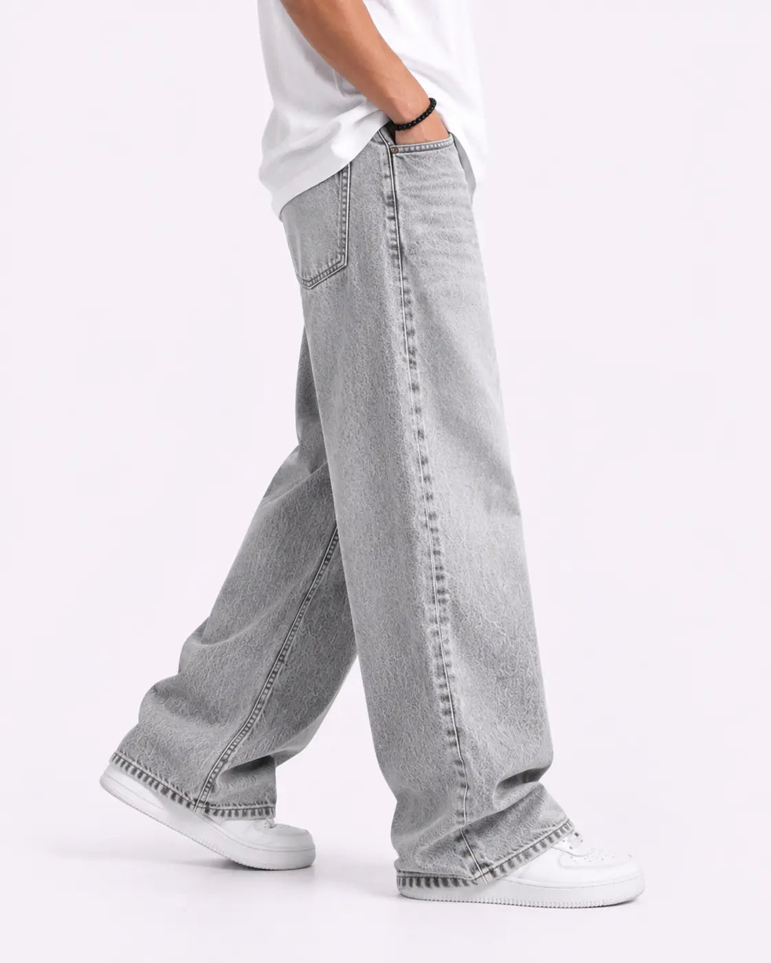 Men's Basic Baggy Denim Pants