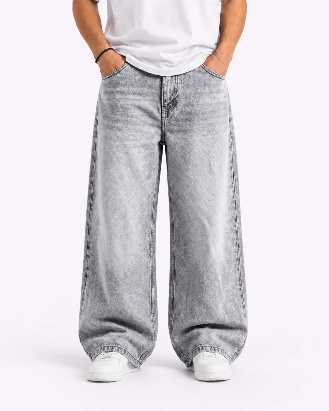 Men's Basic Baggy Denim Pants