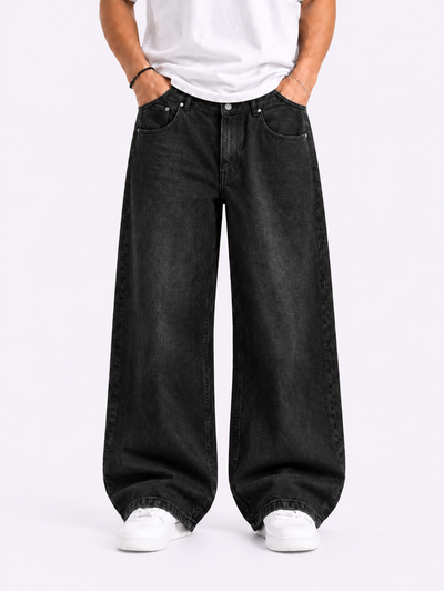 Premium Baggy Fit Black Jeans