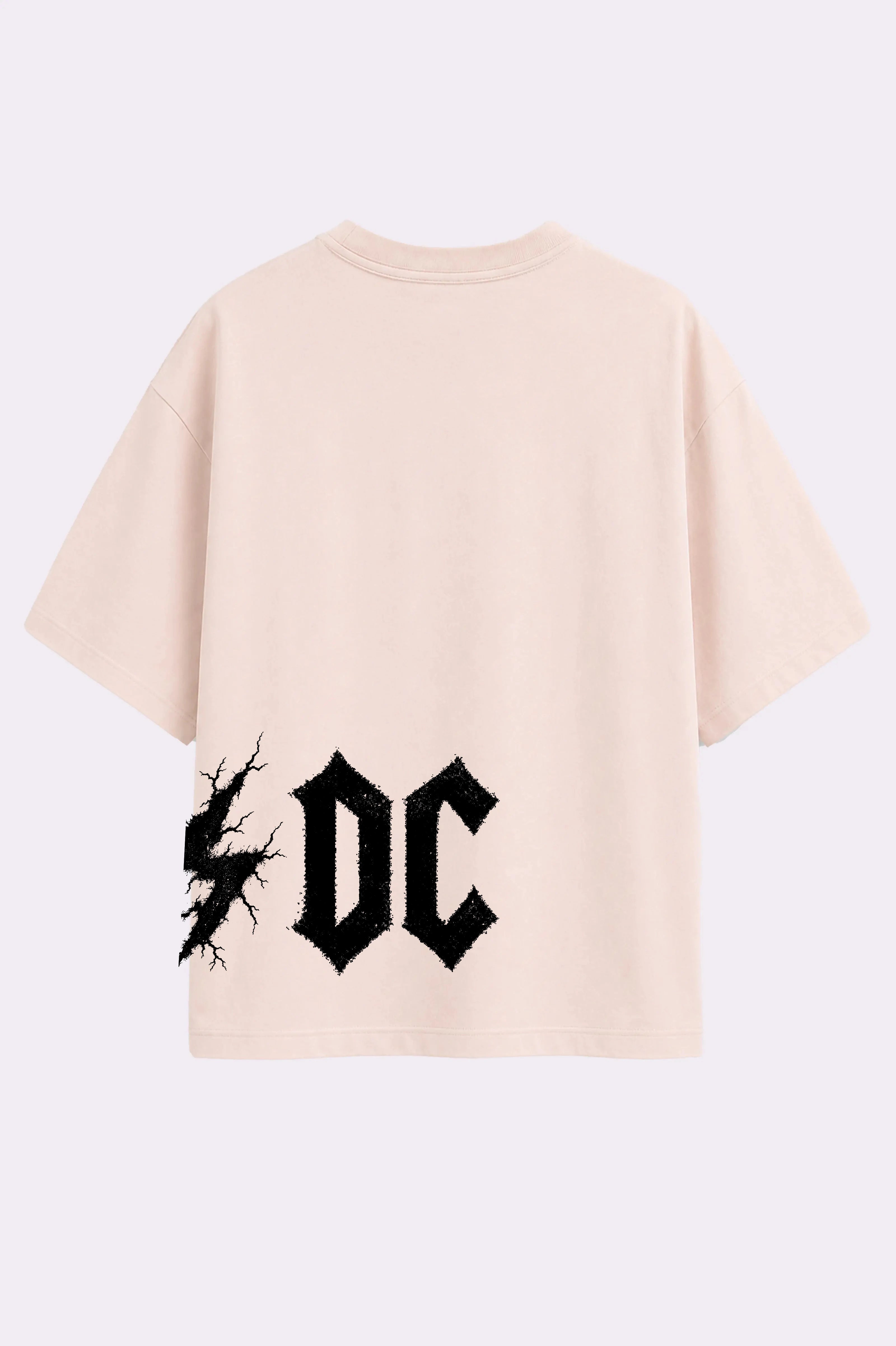 AC/DC Beige Oversized T-Shirt
