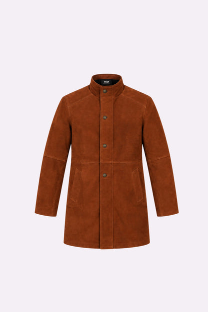 Longmire Brown Suede Leather Coat