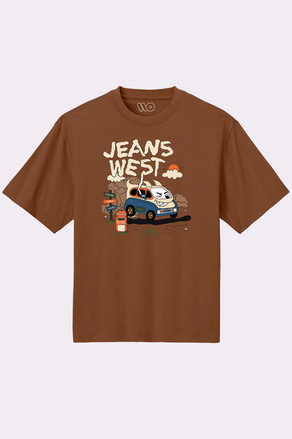 Jeans West Graphic Brown T-Shirt