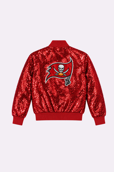 Red Sequin Bomber Jacket