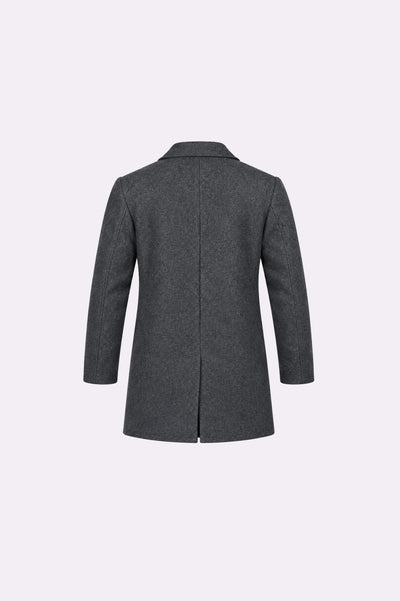 Charcoal Grey Wool Coat