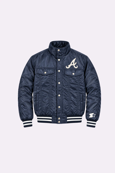 Atlanta Braves Satin Trucker Jacket