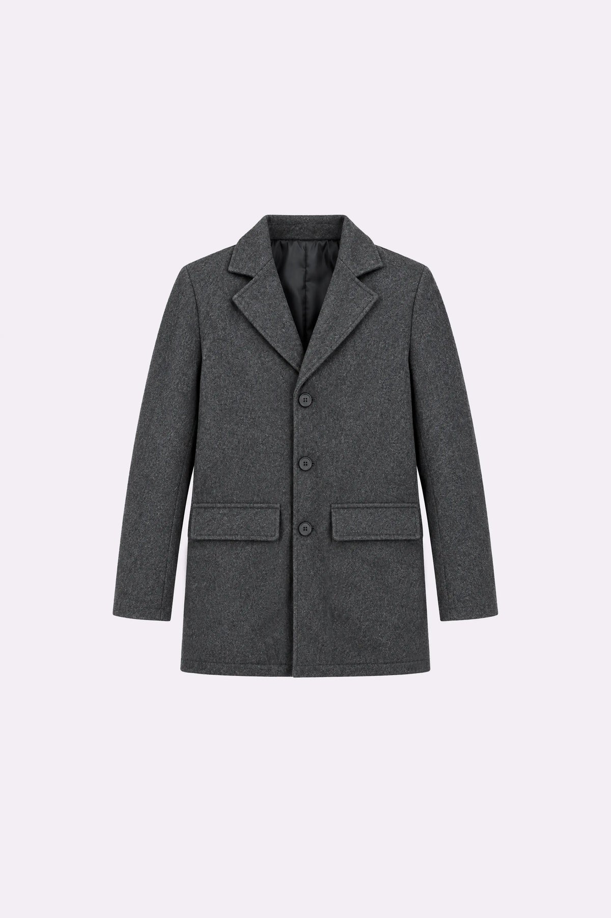 Charcoal Grey Wool Coat