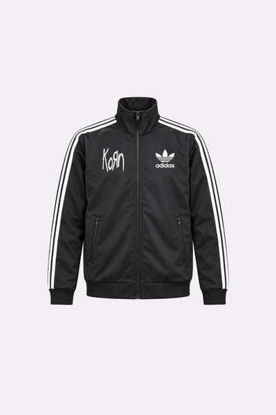 Black Zip-Up Track Jacket