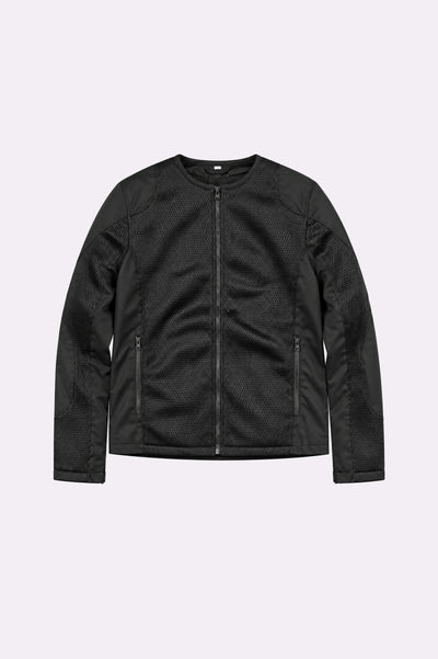 Black Mesh Motorcycle Riding Jacket