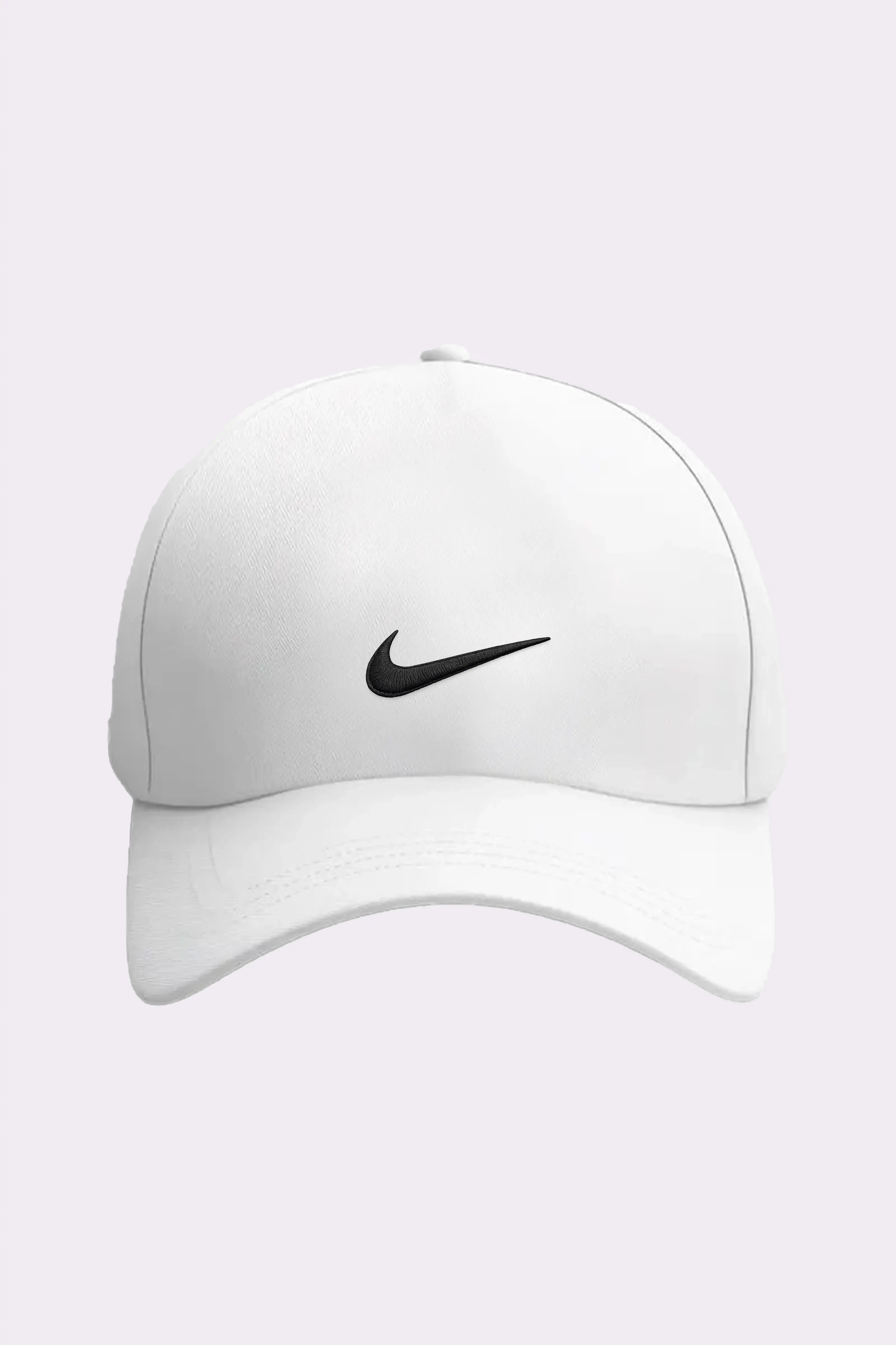 White Adjustable Casual Cap