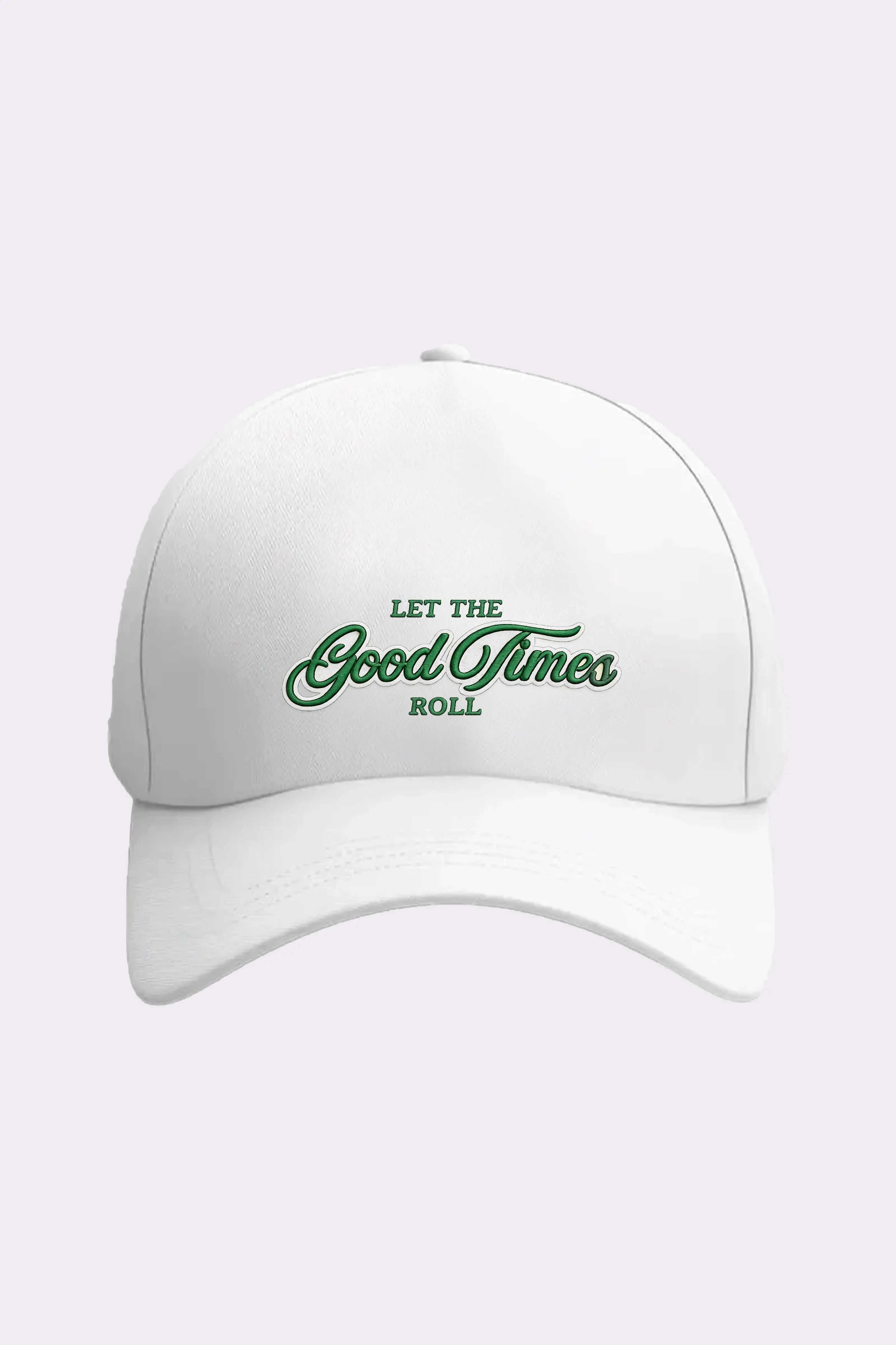 Good Times Roll White Casual Cap
