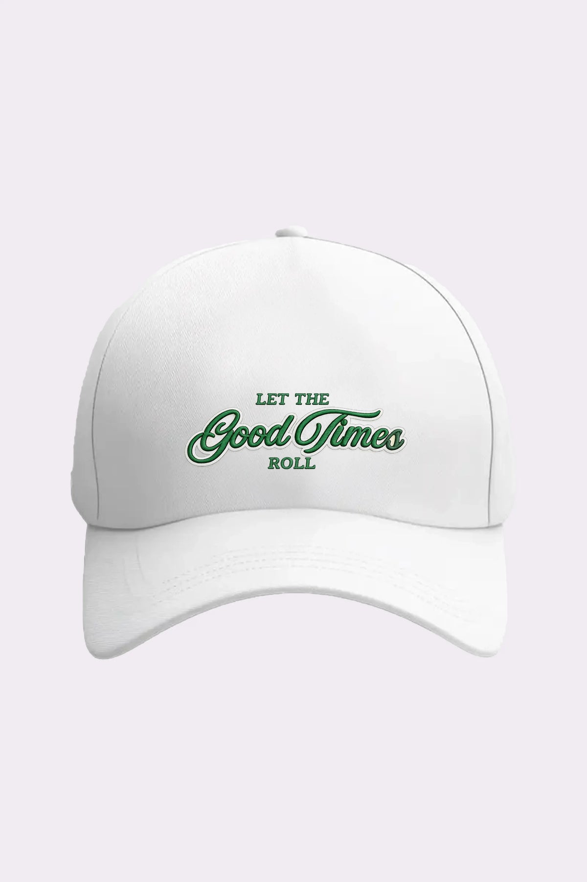 Good Times Roll White Casual Cap
