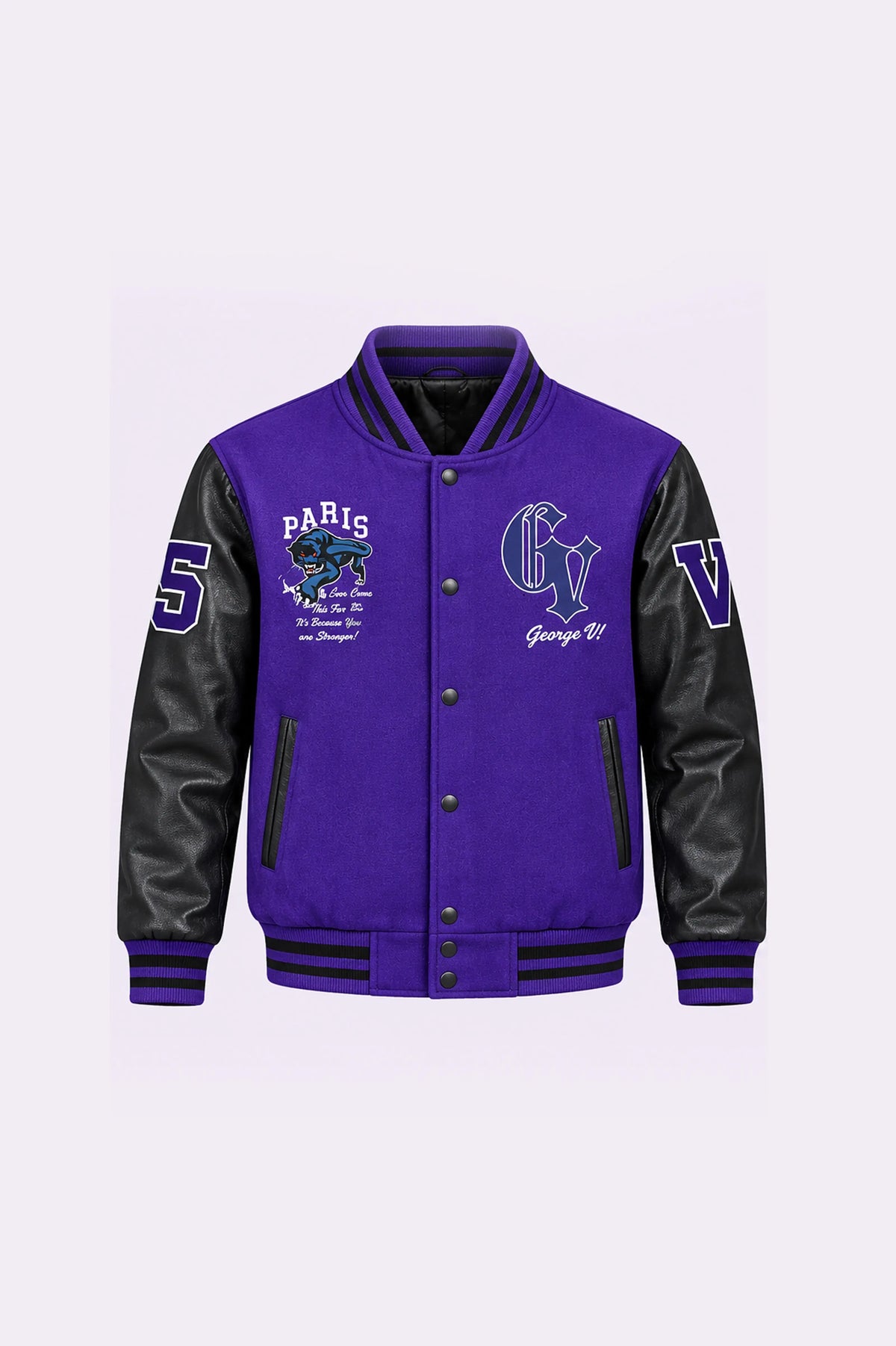 George V Panther Varsity Jacket