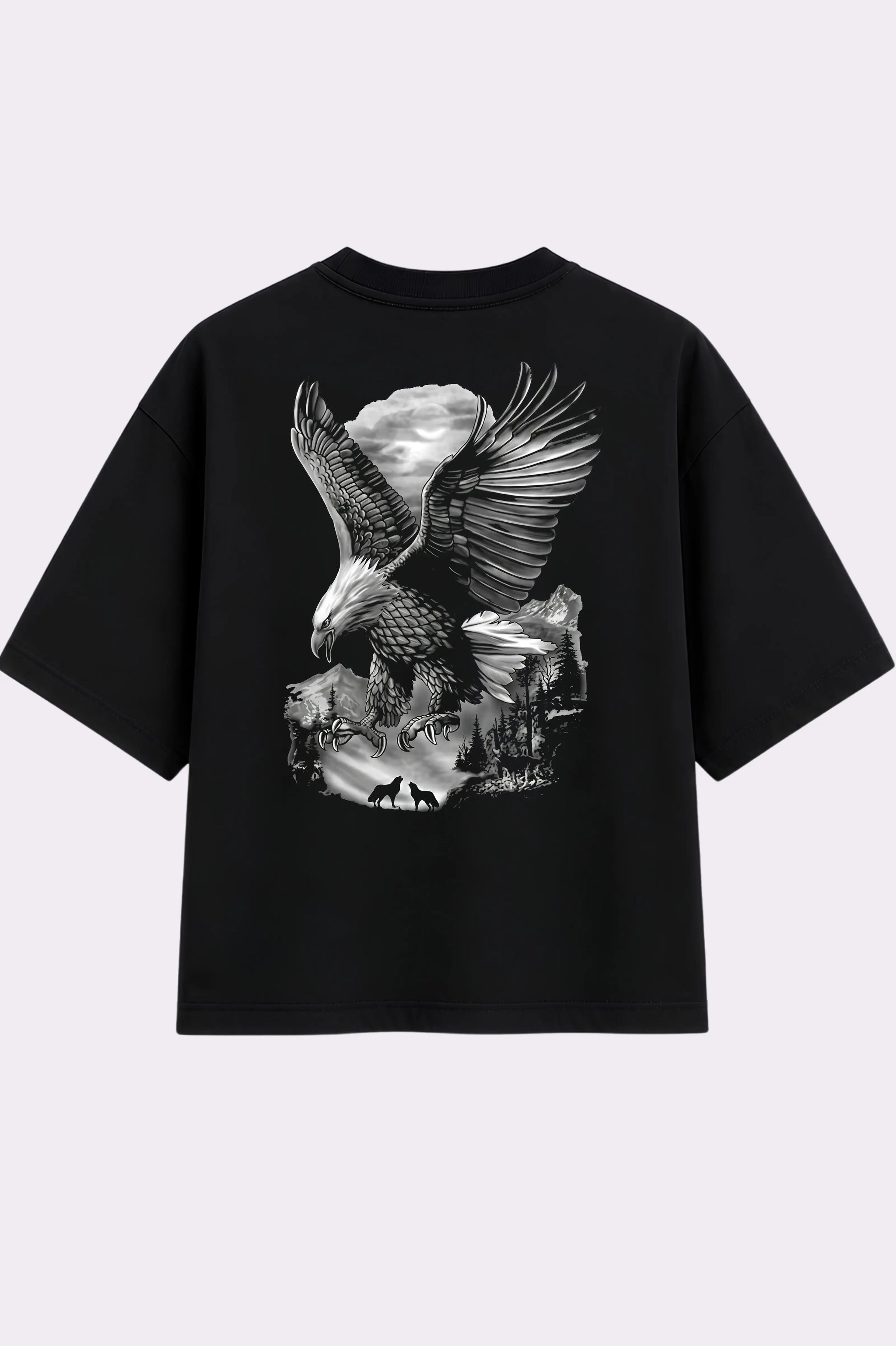 Eagle Streetwear Black Oversized T-Shirt