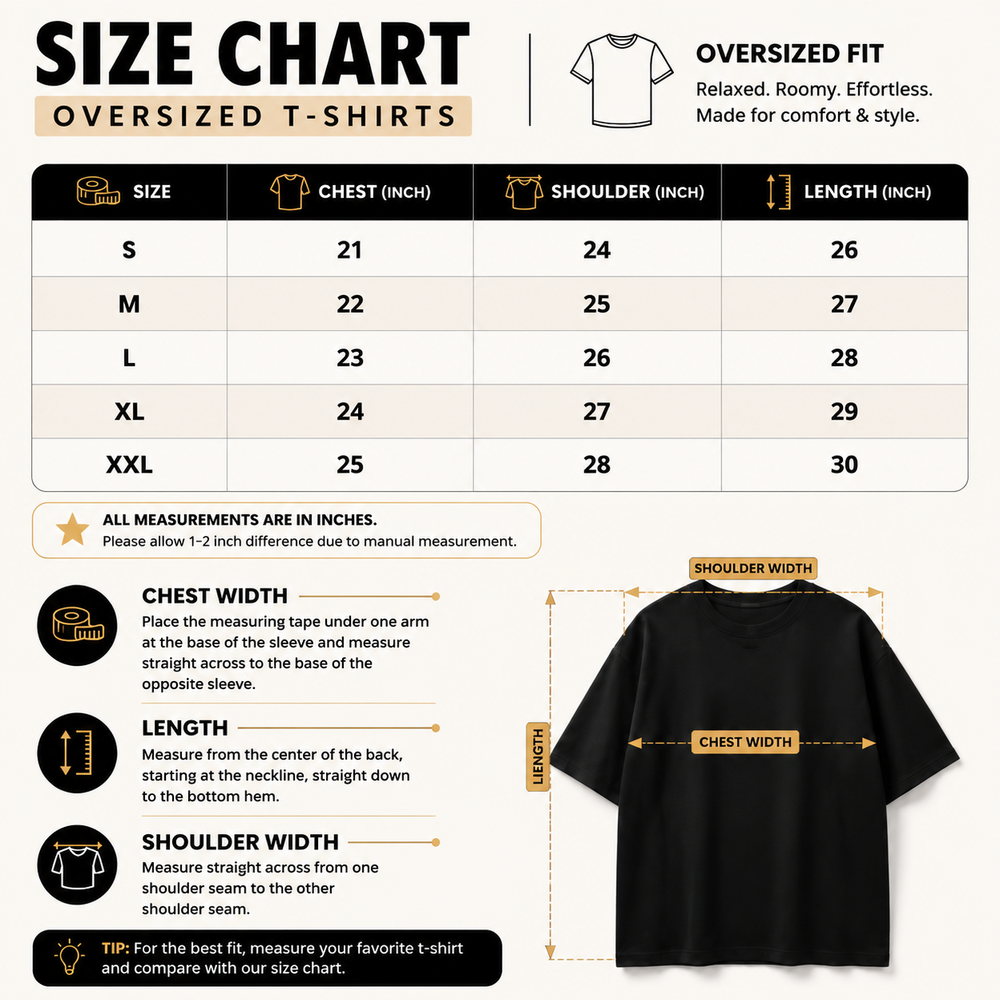 men oversized t-shirt