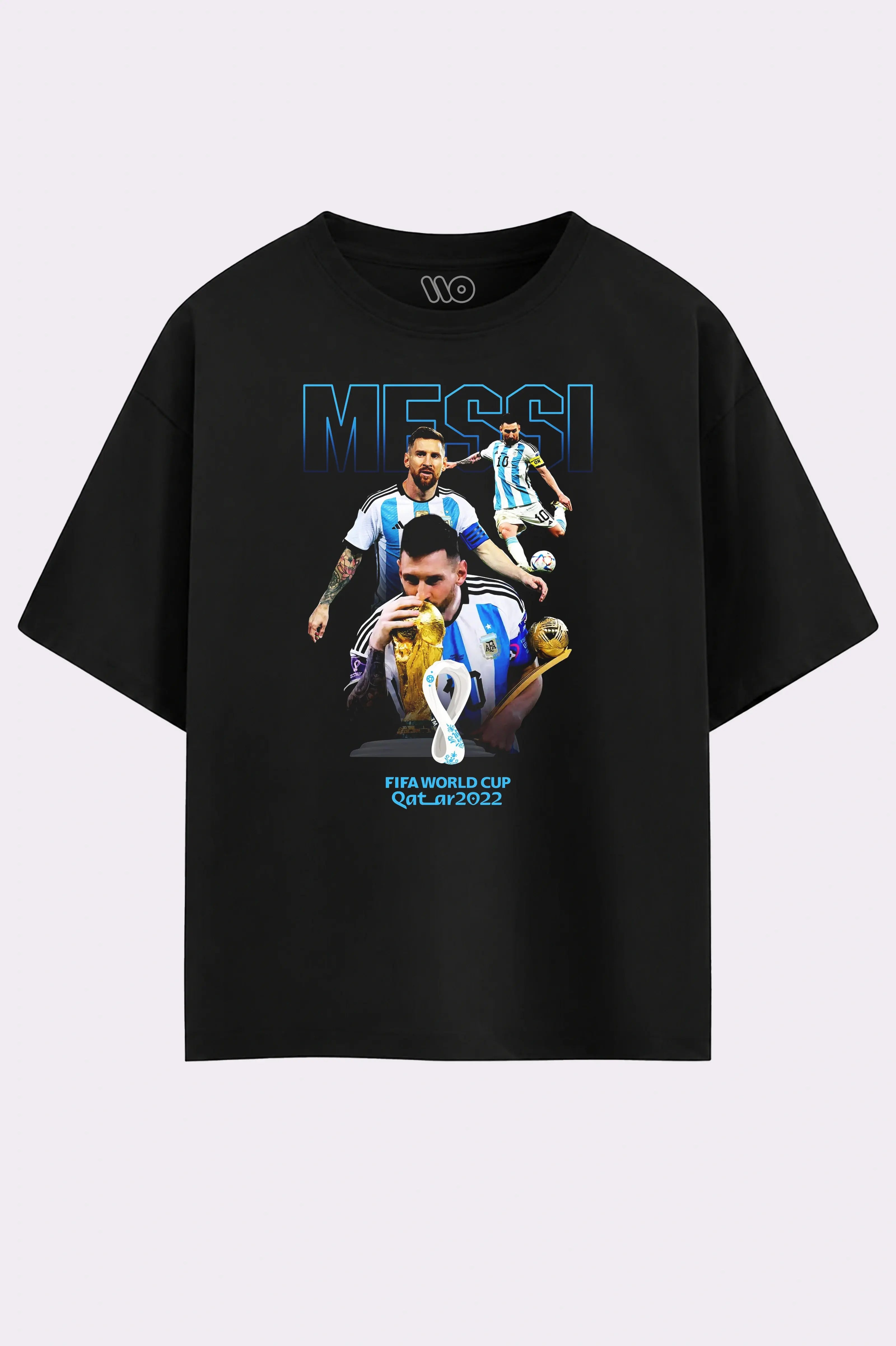 Messi FIFA World Cup Black T-Shirt