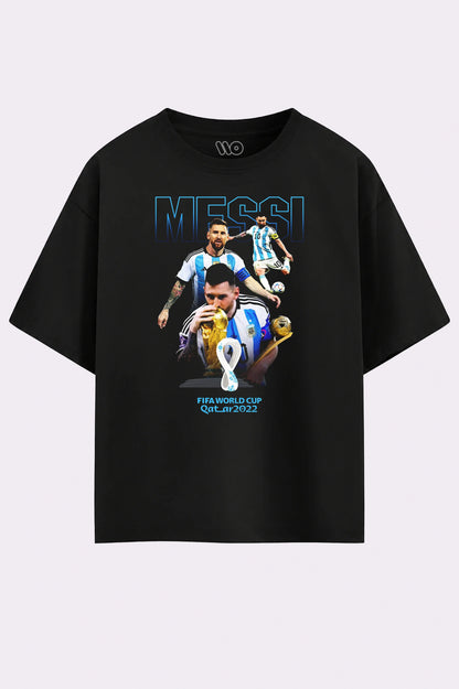 Messi FIFA World Cup Black T-Shirt