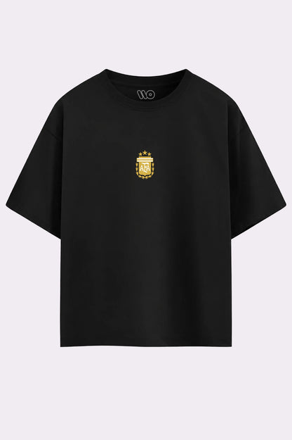 Messi 10 Oversized Black T-Shirt