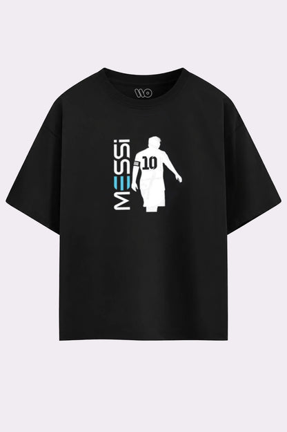 Messi Legend Black Oversized T-Shirt