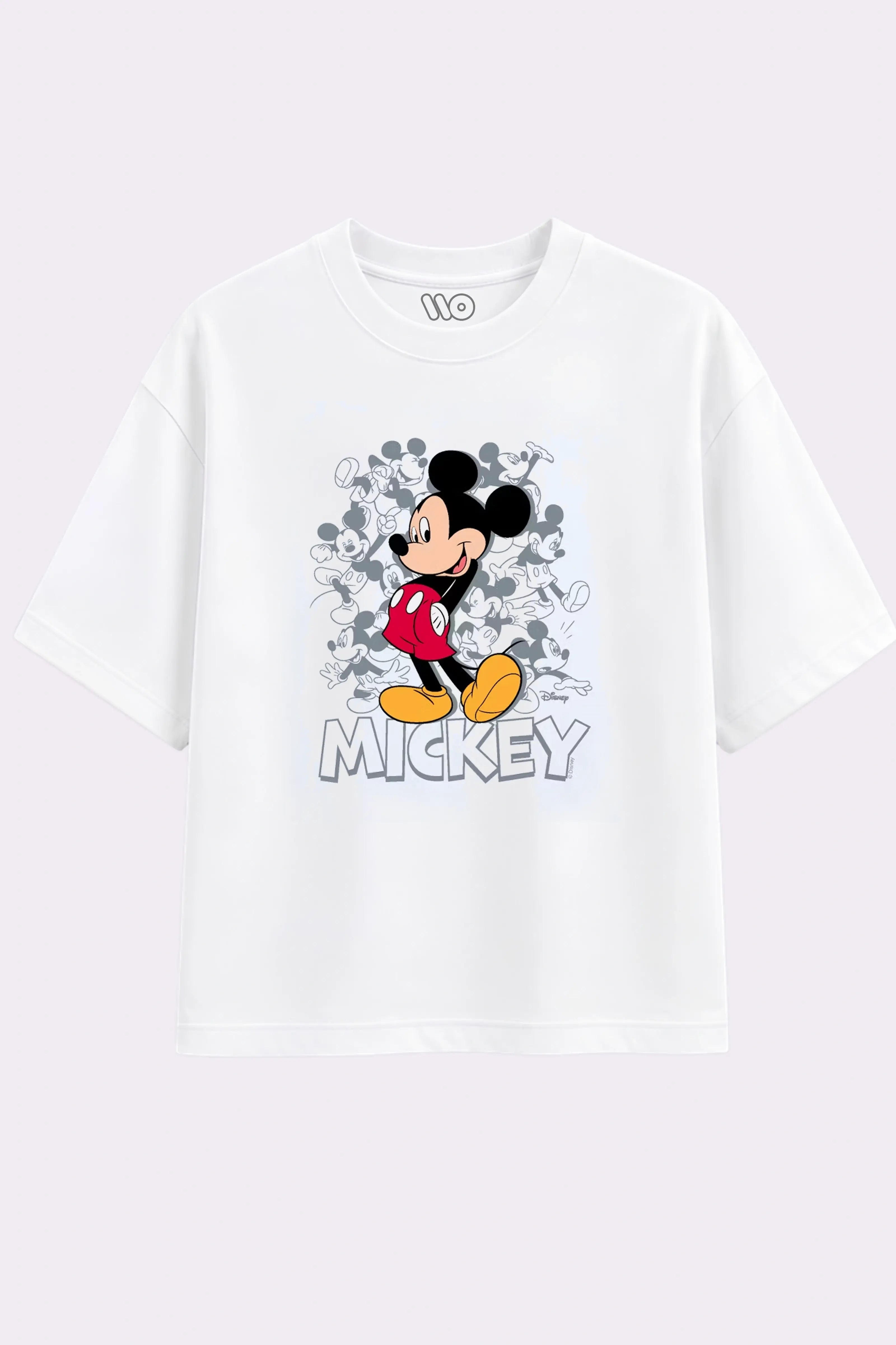 Mickey Mouse Graphic Print White T-Shirt