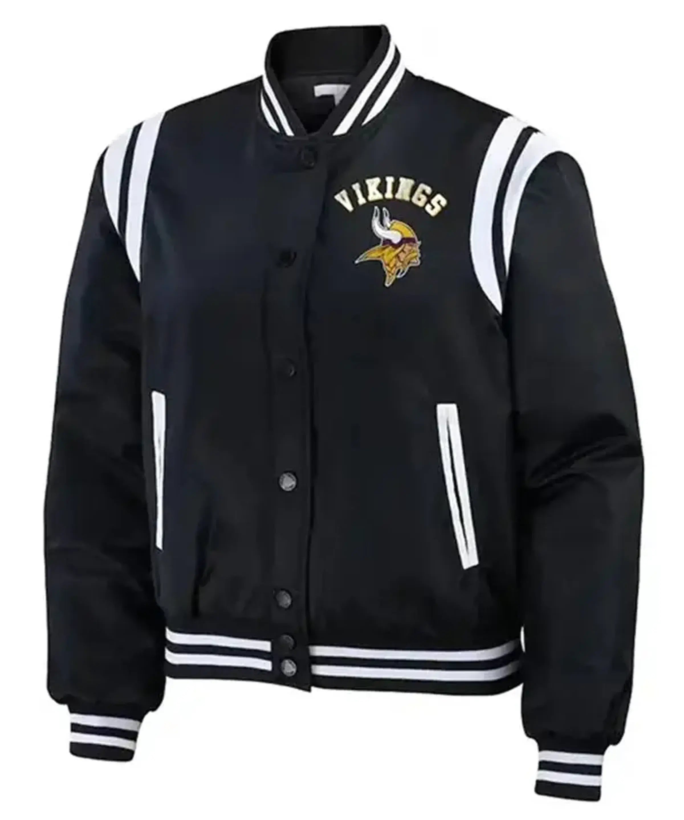 Minnesota Vikings Black Varsity Jacket