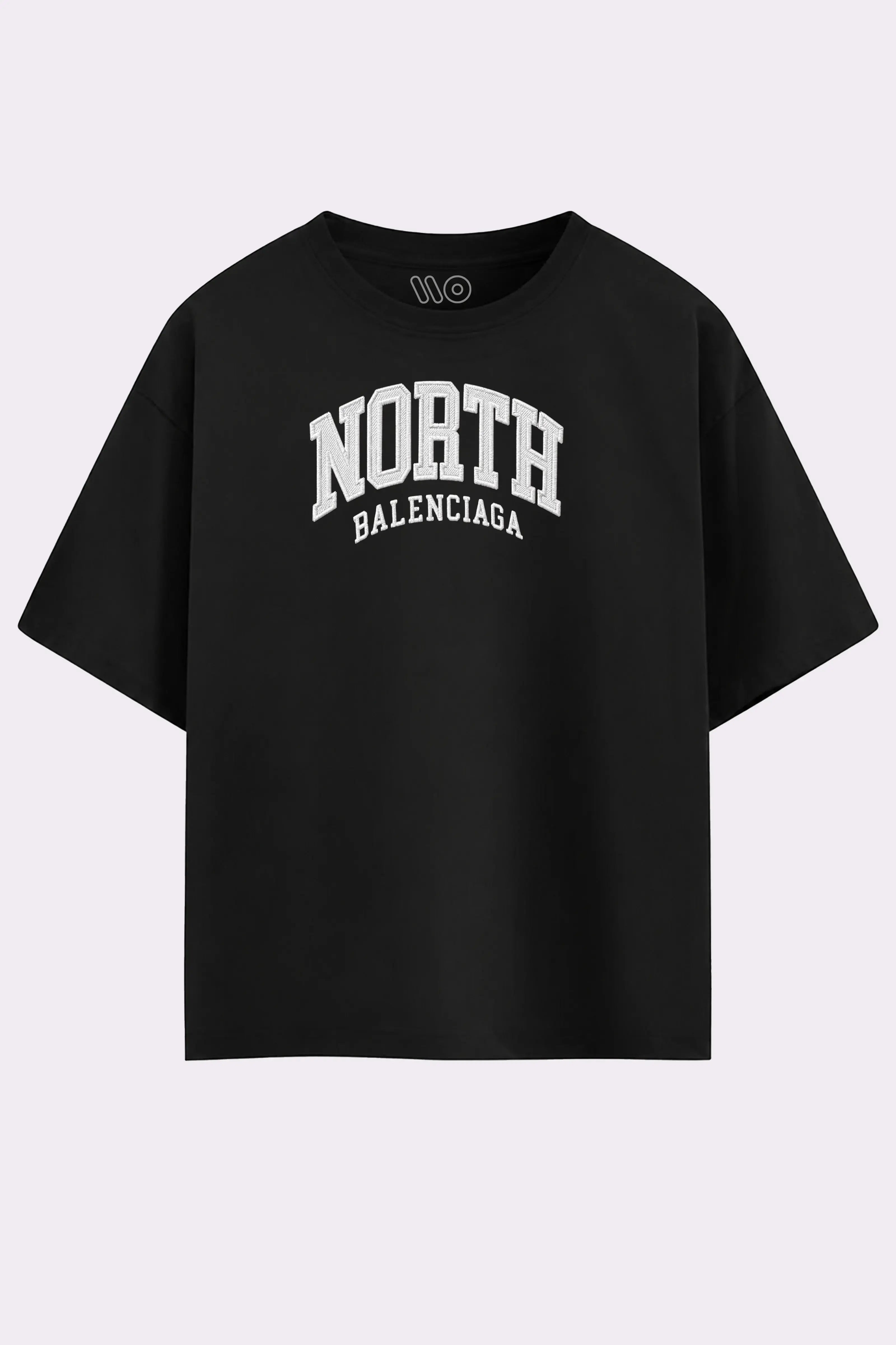 North Balenciaga Black Oversized T-Shirt