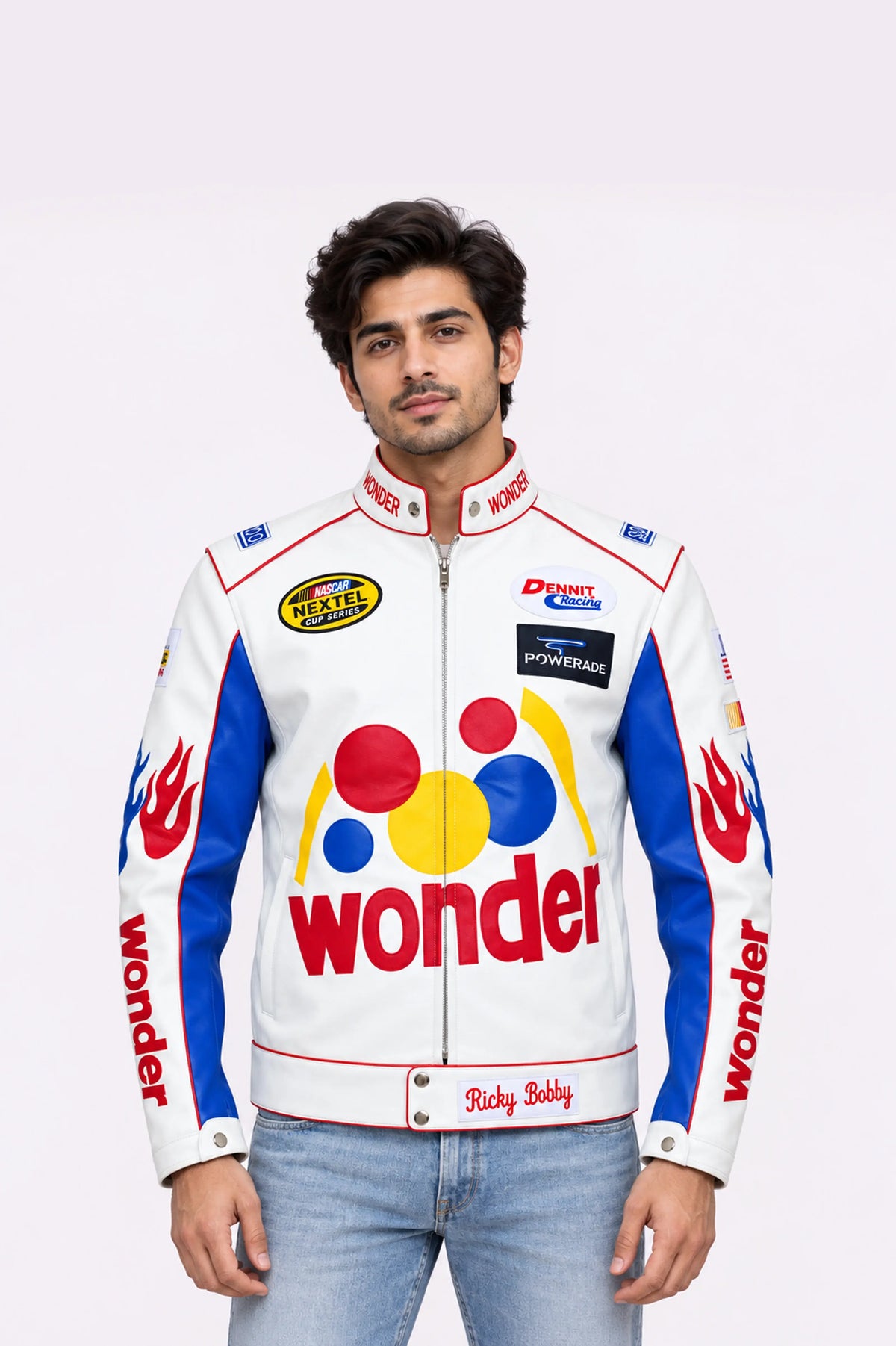 Wonder Racing Faux Leather Jacket