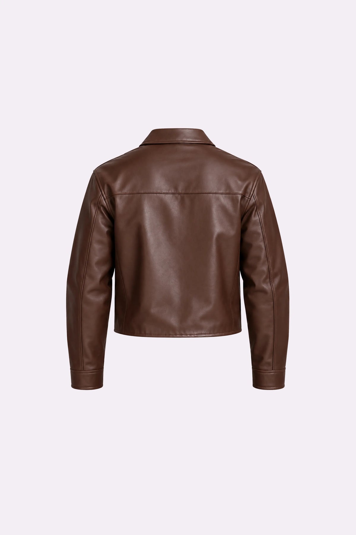 Unisex Brown Leather Jacket