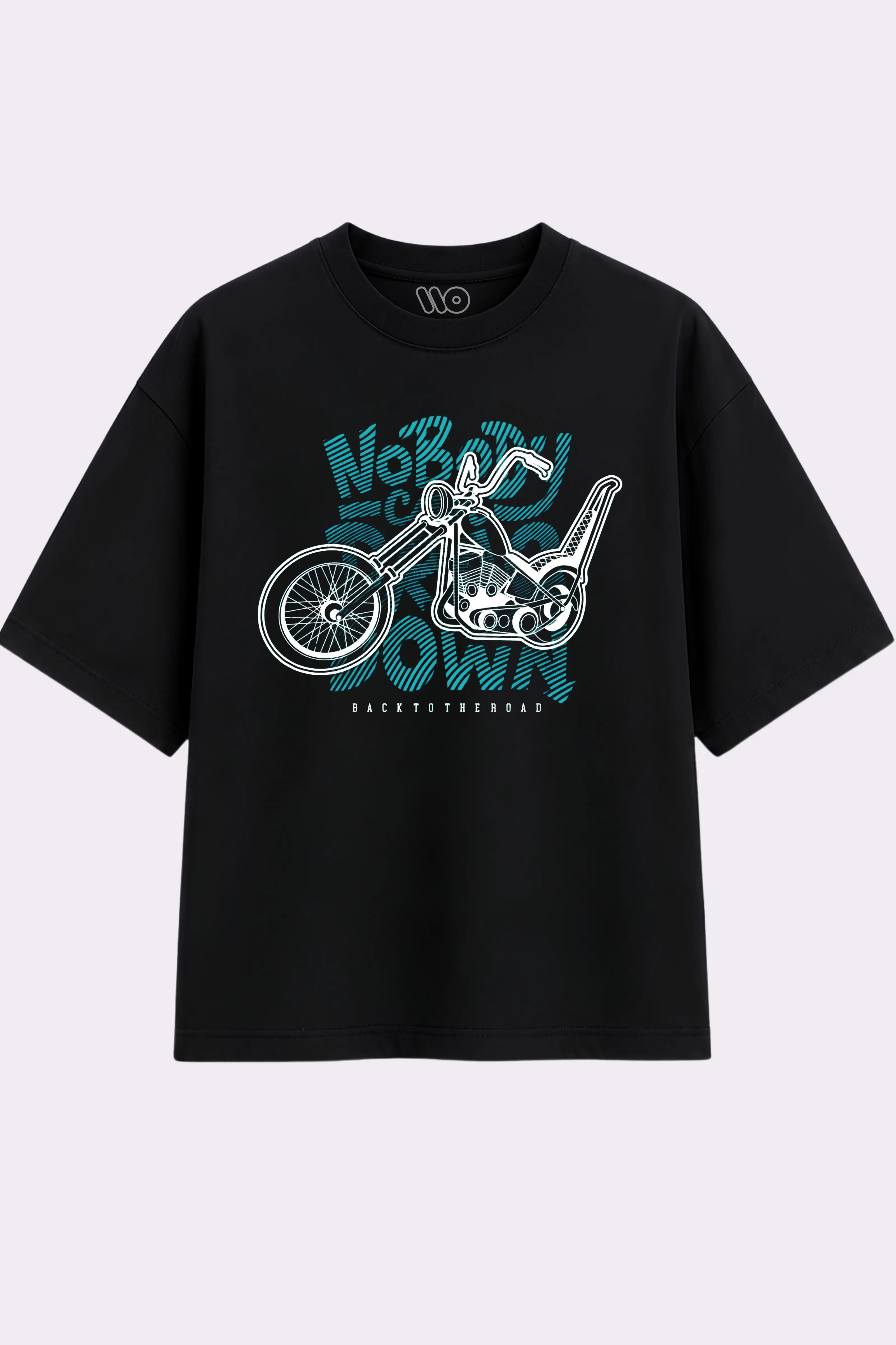 Chopper Motorcycle Graphic Black T-Shirt