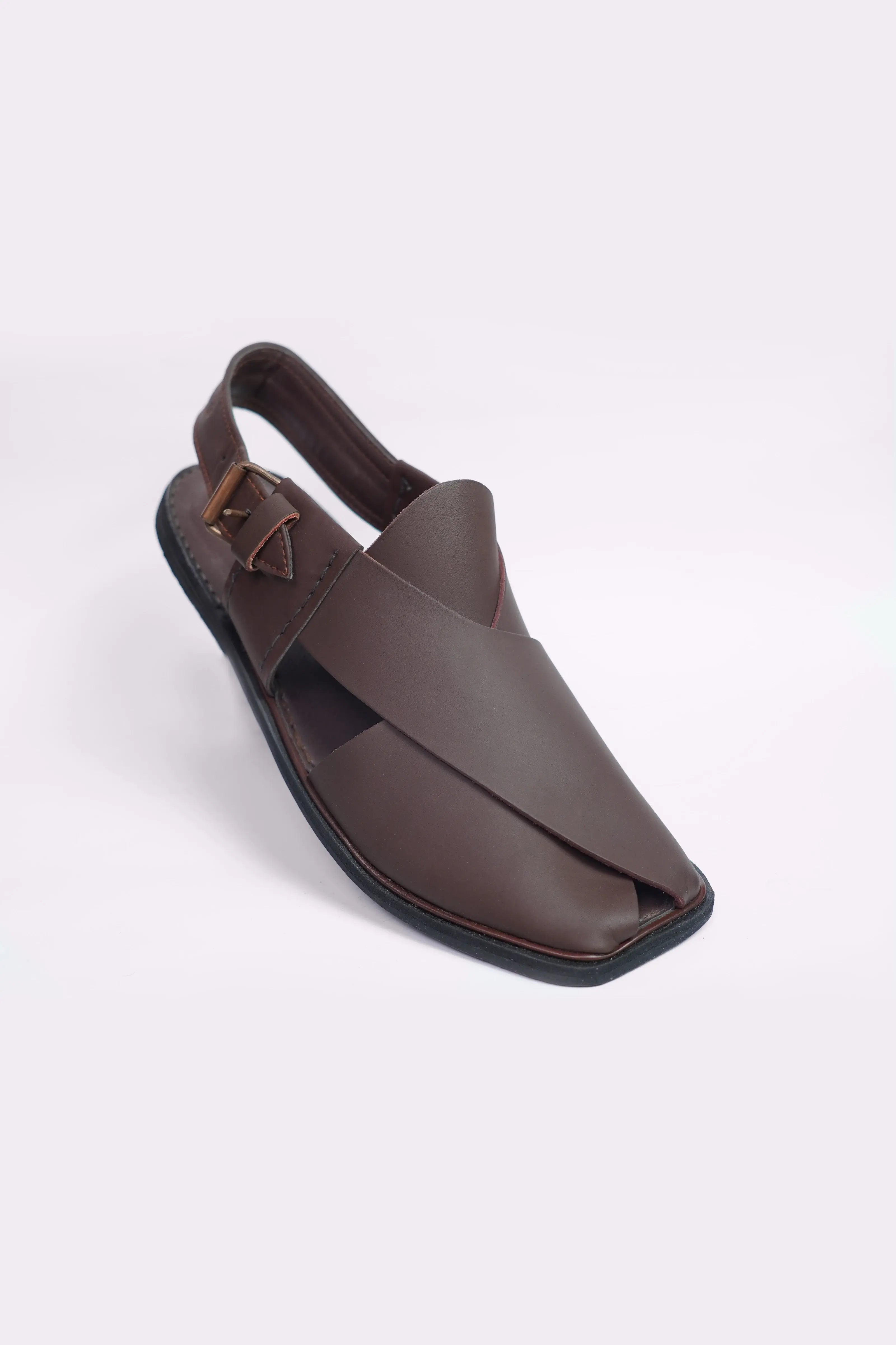 Premium Brown Leather Peshawari Chappal