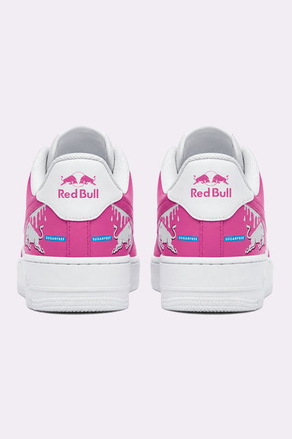 Pink Red Bull Custom AF1 Sneakers