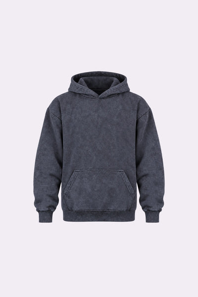 Black Acid Wash Hoodie