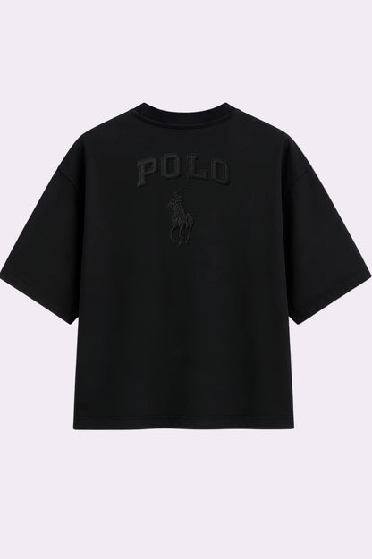 Polo Black Embroidered T-Shirt