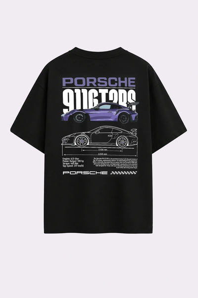 Porsche 911 GT3 RS Graphic Black T-Shirt