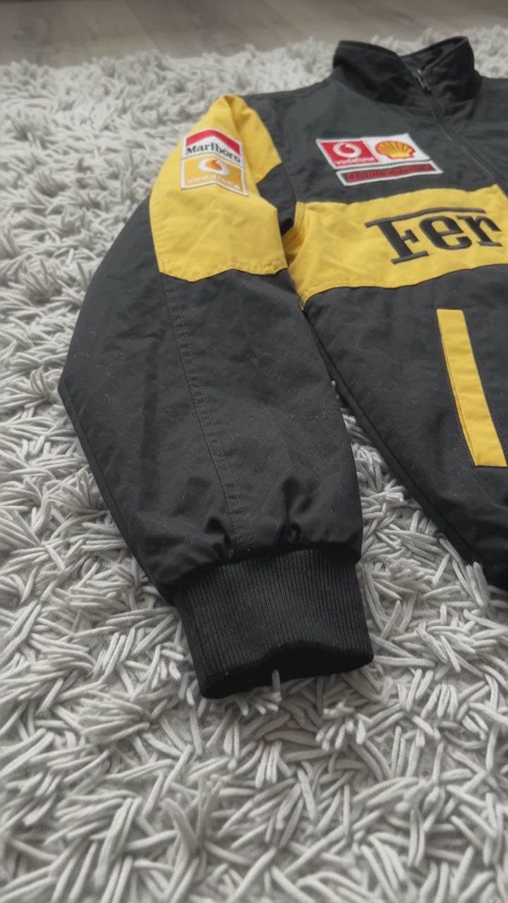 Ferrari Embroidered Cotton Racing Jacket