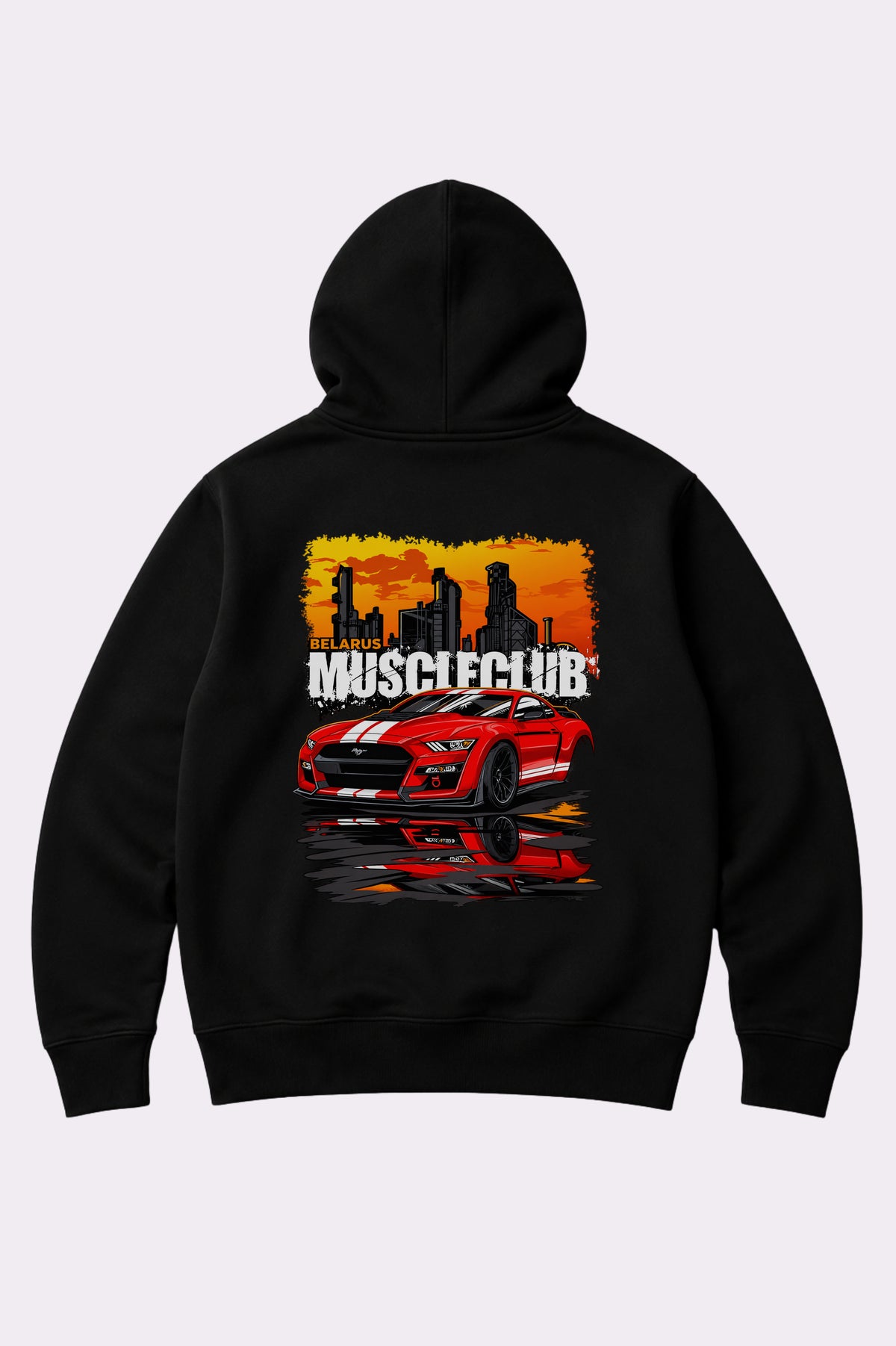 Muscleclub Car Kids Black Hoodie
