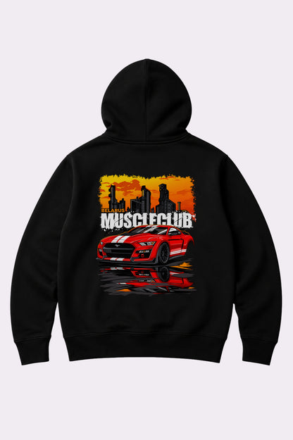Muscleclub Car Kids Black Hoodie