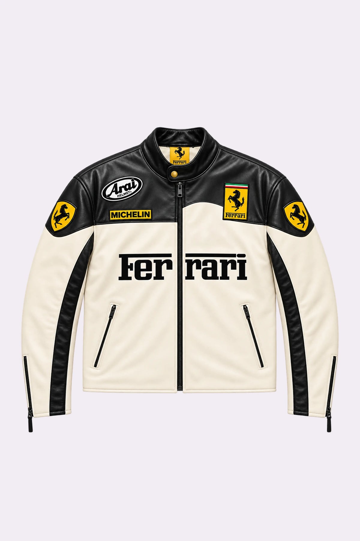 Ferrari Motorsport Faux Leather Racing Jacket